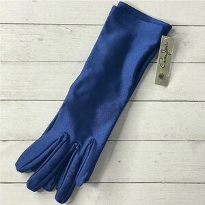 Cornelia James London Blue Bracelet Gloves NWT Luxury Nylon Lycra Rare Color